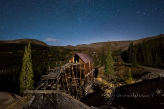 Abandoned Mine at Night