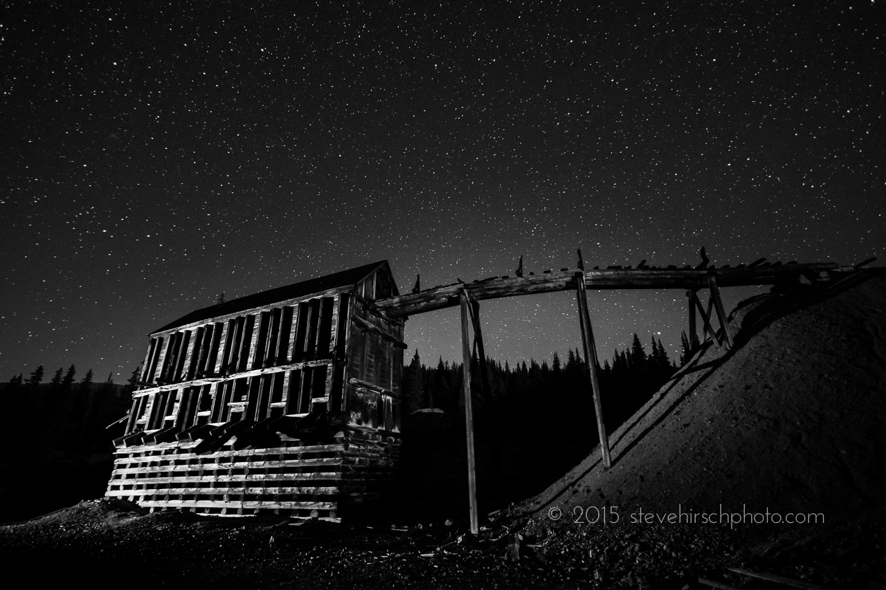 Abandoned Mine at Night