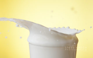 Golden Oreo milk splash